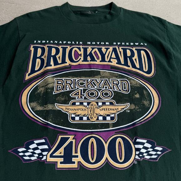 Vintage Brickyard 400 Indianapolis Motor Speedway Nascar Racing Shirt Size Large - Picture 3 of 8